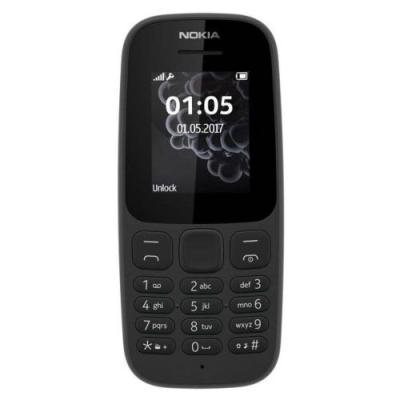 Nokia 105, 1,8 "FM Basic Phone-Noir