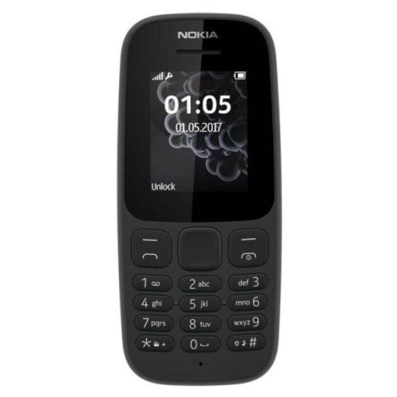 Nokia 105, 1,8 "FM Basic Phone-Noir