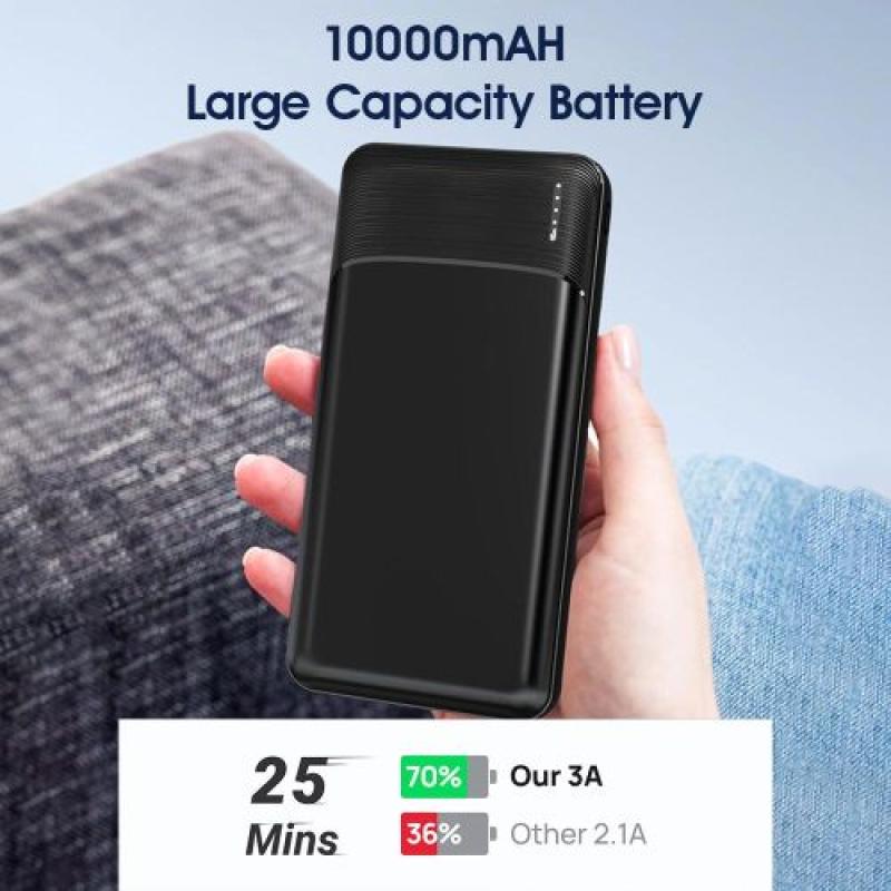 EasyPie 10000 MAh Ultra Slim Portable Power Bank
