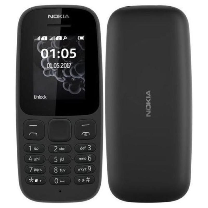 Nokia 105, 1,8 "FM Basic Phone-Noir