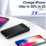 EasyPie 10000 MAh Ultra Slim Portable Power Bank