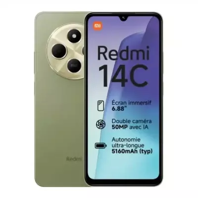 Redmi  14c – 128 Go – RAM  4Go – Ecran 6,88′